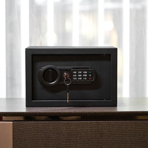 Electronic Safe Box With Digital Keypad, Home Use Small Safe , 0.3 Cubic Feet, RPNB RP20ESA