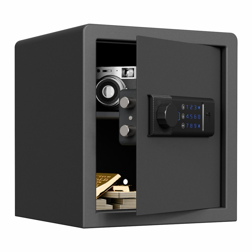 Biometric Home Safe with Fingerprint Digital Lock for Cash & Jewelry, 1.2 Cubic Feet, RPNB RP36FSA