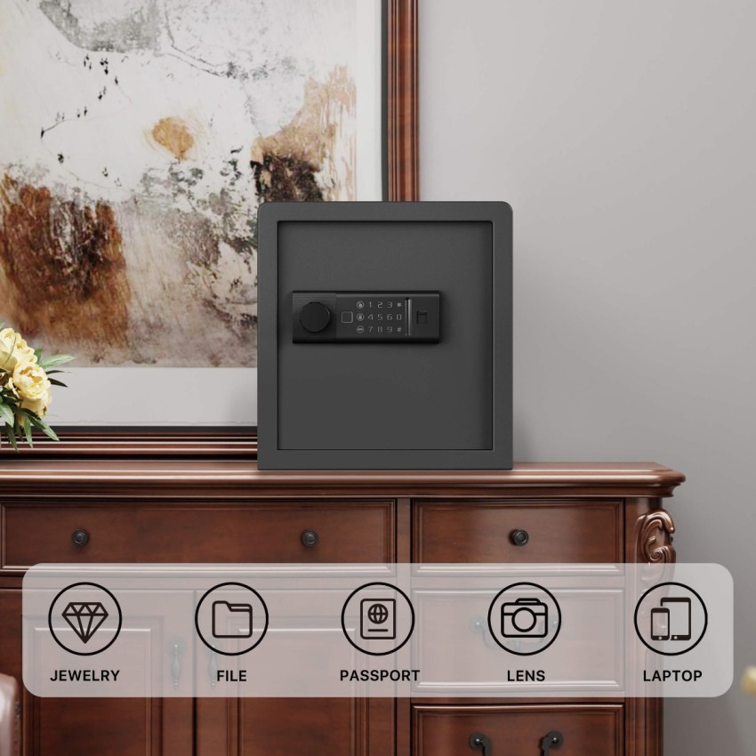 Biometric Home Safe with Fingerprint Digital Lock for Cash & Jewelry, 1.2 Cubic Feet, RPNB RP36FSA