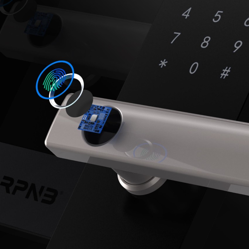 Fingerprint Home Safe With Touchscreen Keypad, Deluxe Nightstand Safe, 2.8 Cubic Feet, RPNB RPHS60