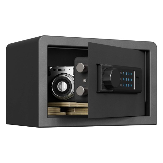 Biometric Home Safe with Fingerprint Digital Lock for Cash & Jewelry, 0.3 Cubic Feet, RPNB RP20FSA