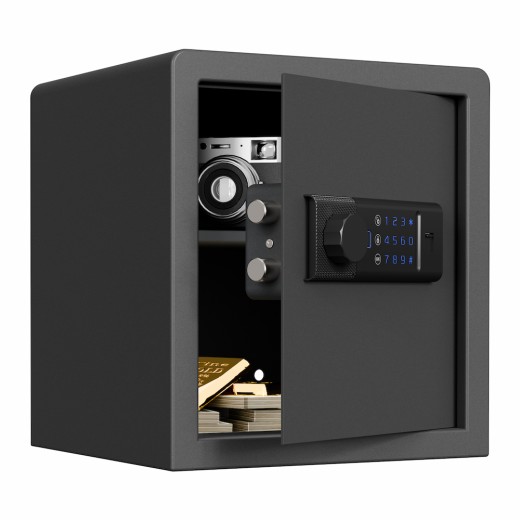 Biometric Home Safe with Fingerprint Digital Lock for Cash & Jewelry, 1.2 Cubic Feet, RPNB RP36FSA