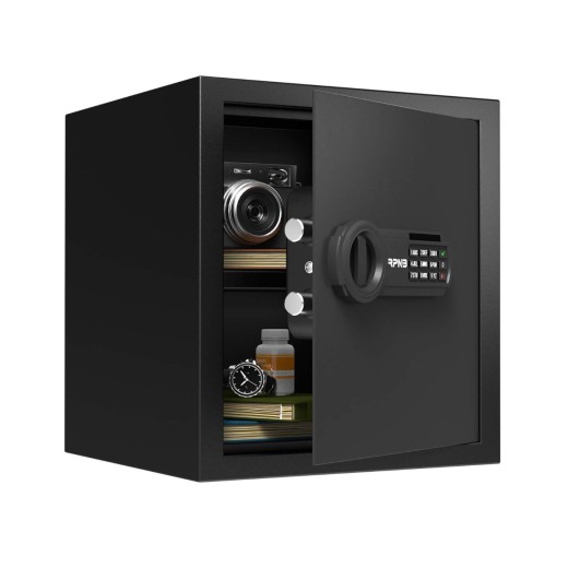 Black Cabinet Safe With Perfect Size For Home Use, Commercial & Residential Safe, 1.2 Cubic Feet, RPNB RP36ESA