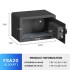 Biometric Home Safe with Fingerprint Digital Lock for Cash & Jewelry, 0.3 Cubic Feet, RPNB RP20FSA