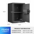 Biometric Home Safe with Fingerprint Digital Lock for Cash & Jewelry, 1.8 Cubic Feet, RPNB RP50FSA